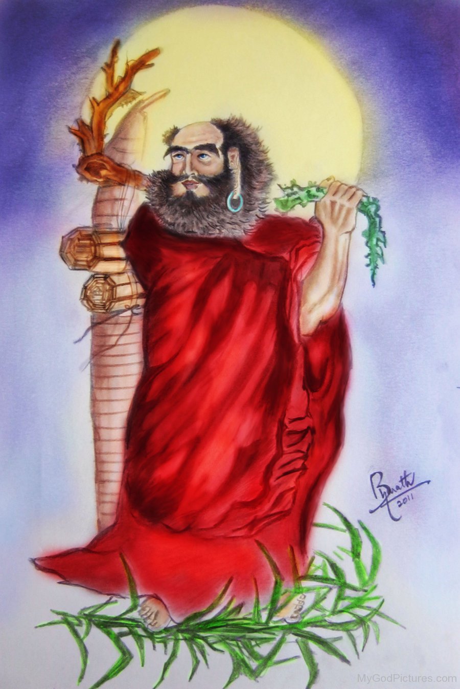Painting Of Bodhidharma - God Pictures