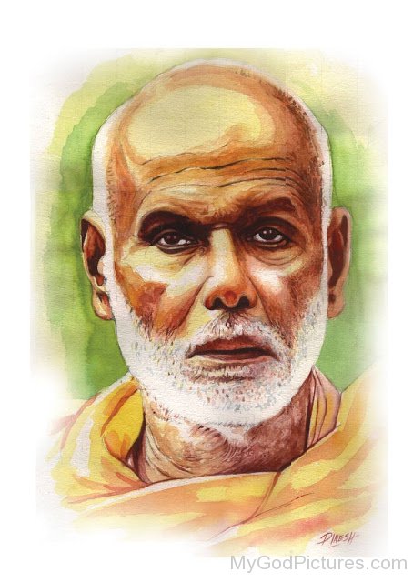 Portrait Of Shri Narayana Guru