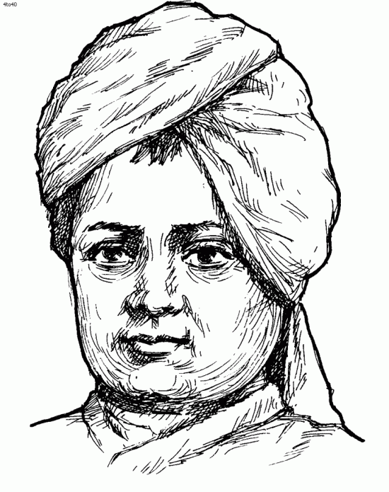 Portrait Of Swami Vivekananda Ji