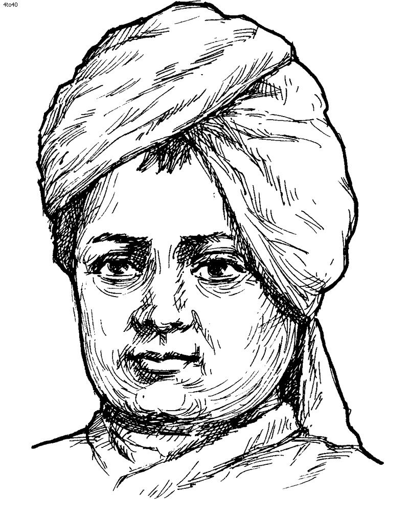 Portrait Of Swami Vivekananda Ji - God Pictures