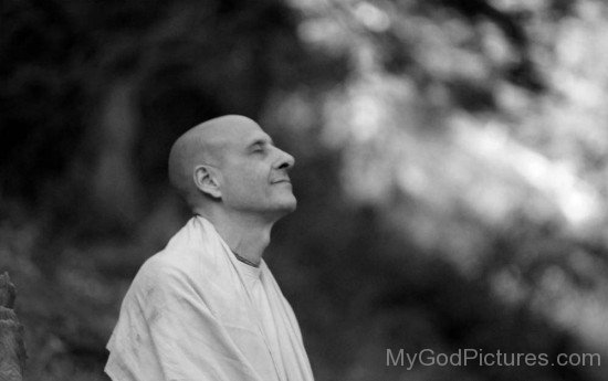 Radhanath Swami Ji Doing Meditation