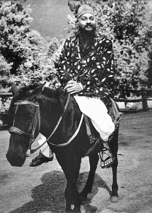 Rajneesh Osho Sitting On Horse