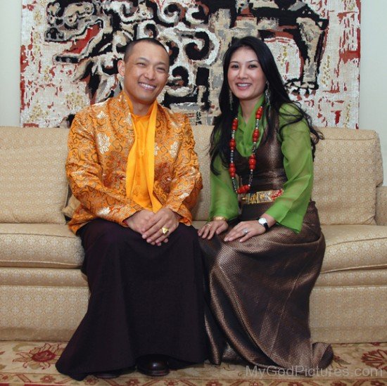 Sakyong Mipham With His Wife