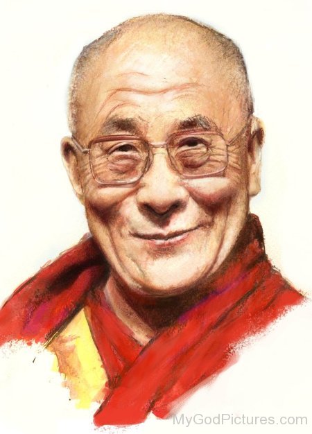 Sketch Of Dalai Lama