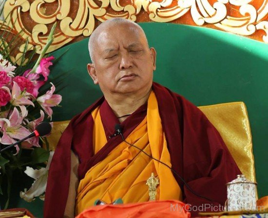 Thubten Zopa Rinpoche Doing Meditation