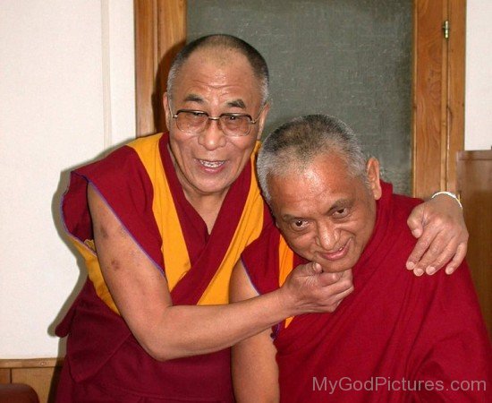 Thubten Zopa Rinpoche With Dalai Lama