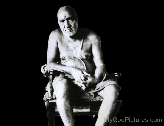 Upasni Maharaj Sitting On Chair