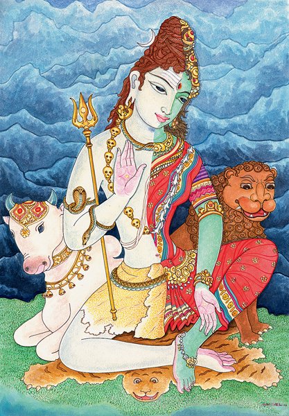 Ardhanarishvara Painting