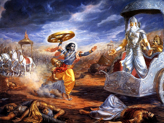 Arjuna Holding Wheel Chakra