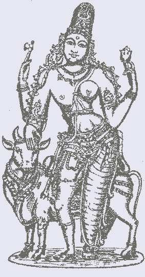 Black And White Drawing Of Ardhanarishvara