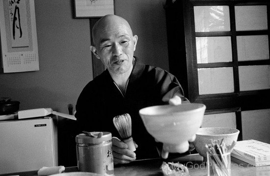 Black And White Image Of Shodo Harada