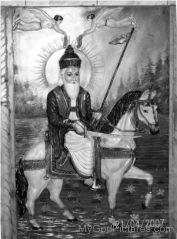 Black And White Picture Of Jhulelal