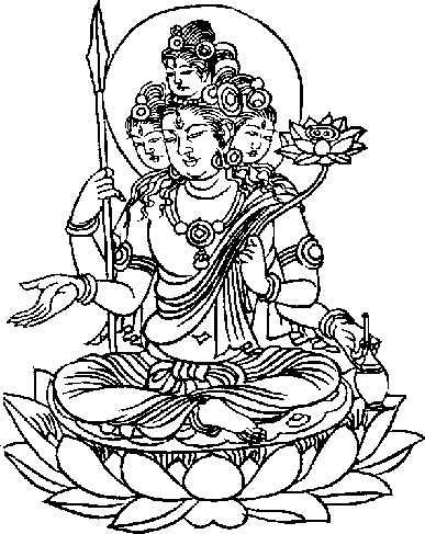 Drawing Of Lord Brahma