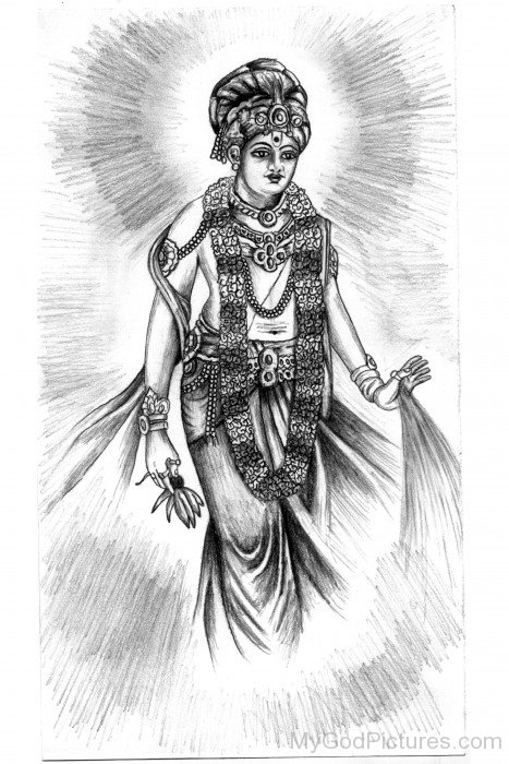 Drawing Of Swaminarayan