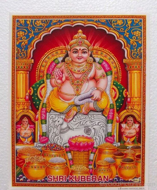 Frame Picture Of Lord Kubera