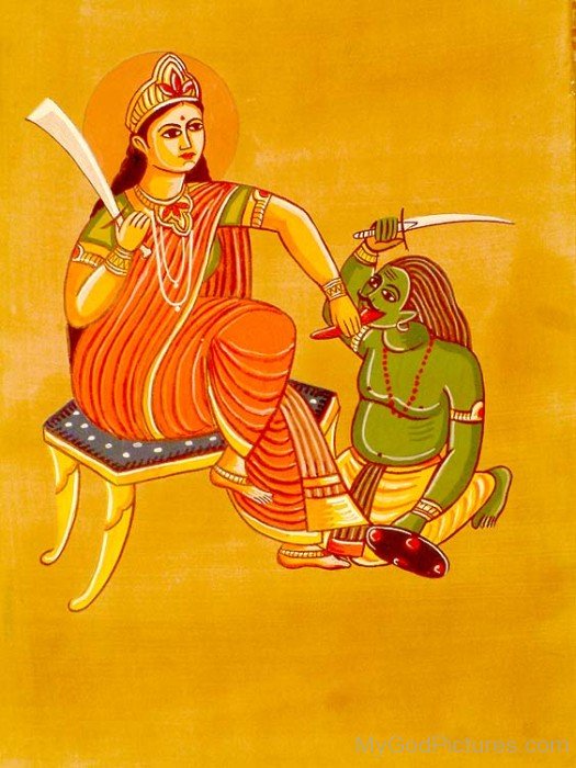 Goddess Bagalamukhi Image