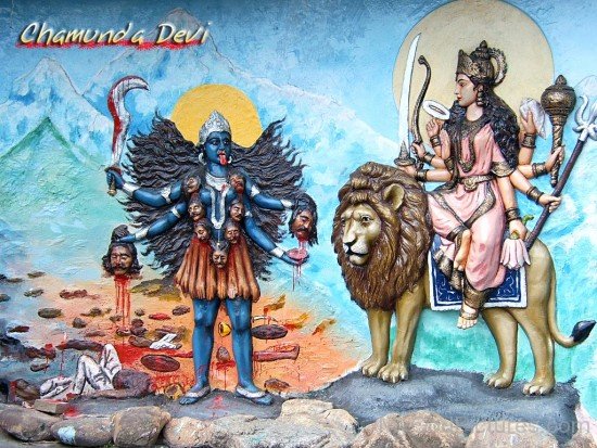 Goddess Chamunda And Goddess Durga