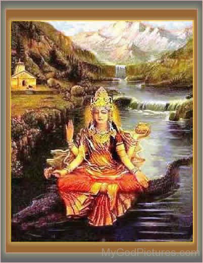 Goddess Ganga Frame Picture