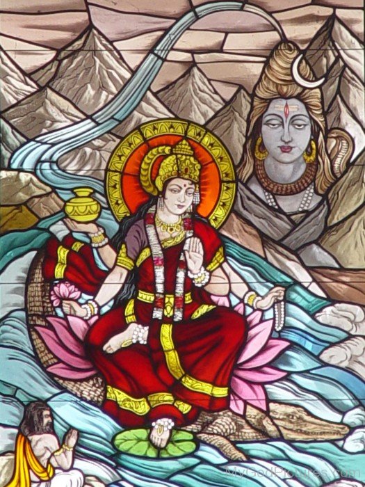Goddess Ganga River Image