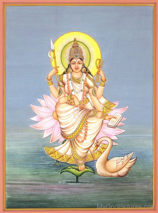 Goddess Gayatri Frame Picture