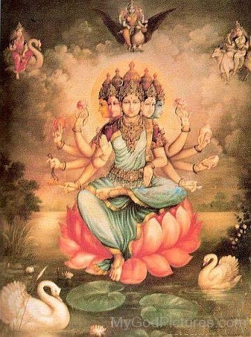 Goddess Gayatri Picture