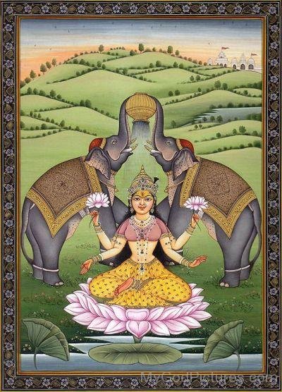 Goddess Kamalatmika Frame Picture