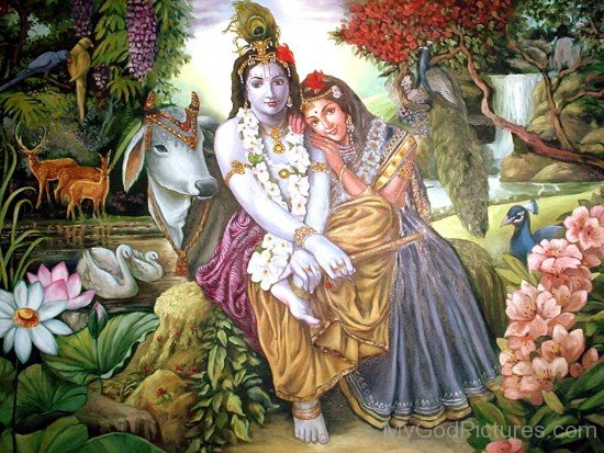 Goddess Radha And Krishna Picture