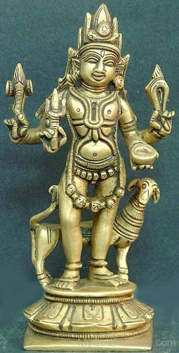 Golden Statue Of Bhairava