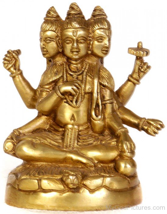 Golden Statue Of Lord Brahma