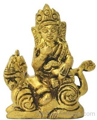 Golden Statue Of Lord Kubera