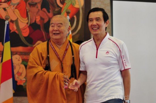 Hsing Yun And President Ma.Ying Jeou