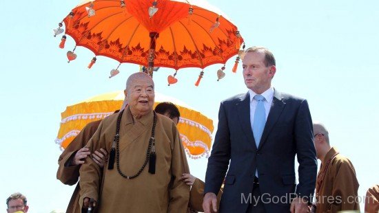 Hsing Yun And Prime Minister Tony Abbott