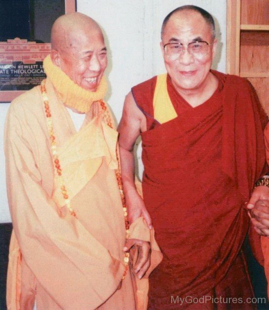 Hsuan Hua With Dalai Lama