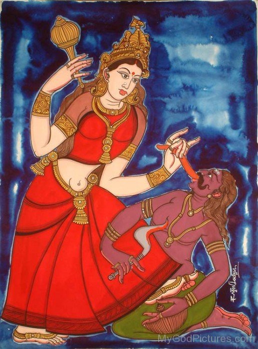 Image Of Goddess Bagalamukhi