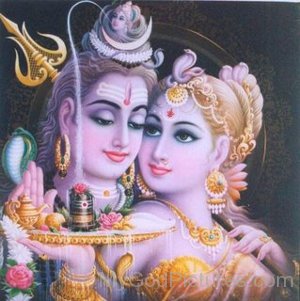 Image Of Goddess Gauri And Lord Shiva