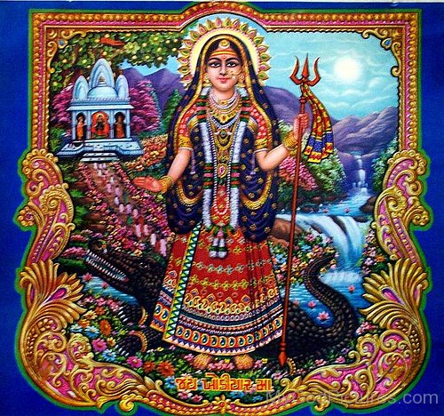 Image Of Goddess Khodiyar