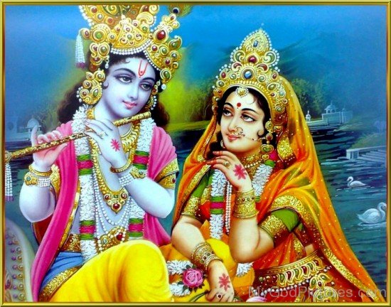 Image Of Goddess Radha And Lord Krishna