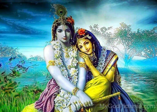 Image Of Lord Krishna And Goddess Radha
