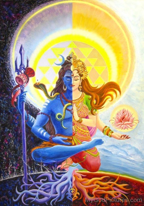 Incredible Picture Of Ardhanarishvara