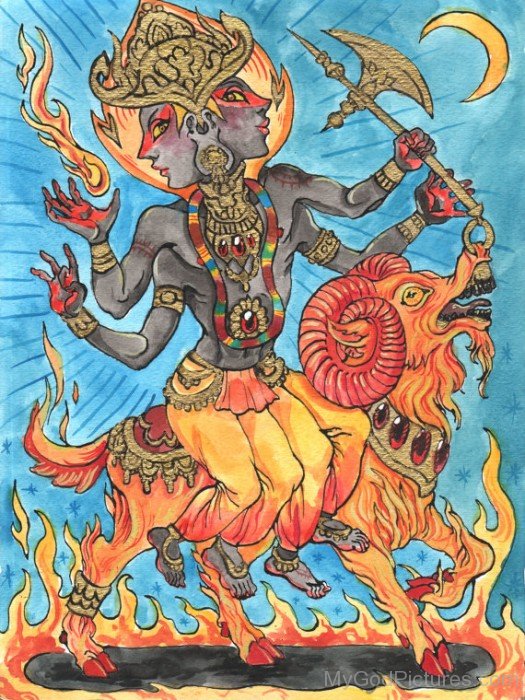 Lord Agni Painting