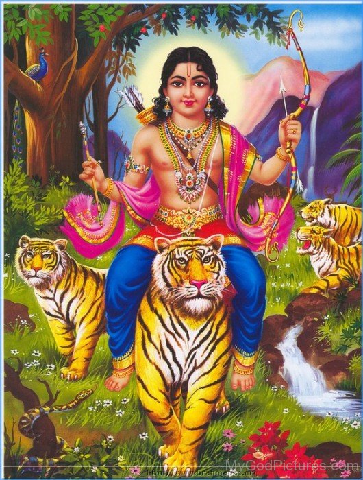 Lord Ayyappan Mount On Tiger