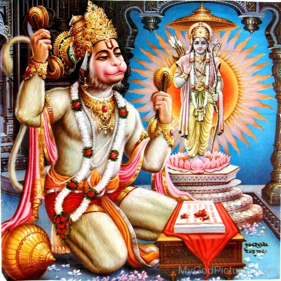 Lord Hanuman Greets Lord Rama
