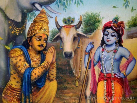 Lord Indra And Lord Krishna