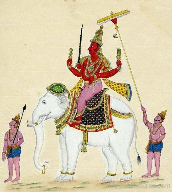 Lord Indra Mount On Airavata