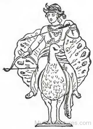 Lord Kartikeya Drawing