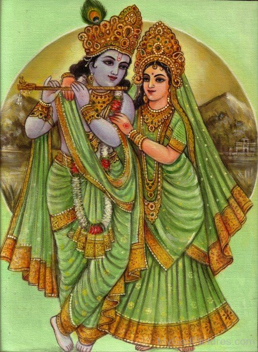 Lord Krishna And Goddess Radha Photo