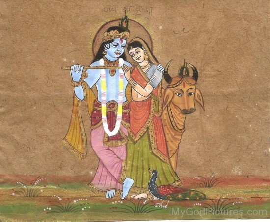 Lord Krishna And Radha Image