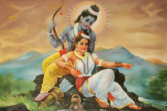 Lord Rama And Goddess Sita Photo