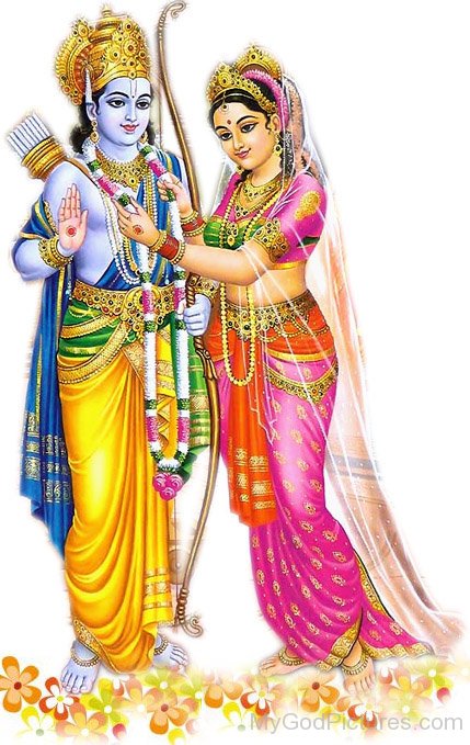 Lord Rama And Goddess Sita Picture