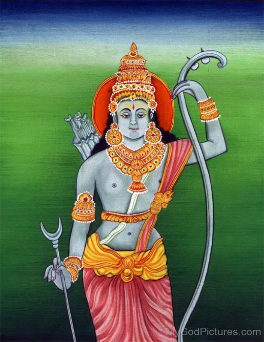 Lord Rama With His Bow